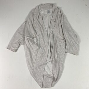Athleta Jacket Womens S/M Gray Open Front Modal Cocoon Cardigan Lightweight